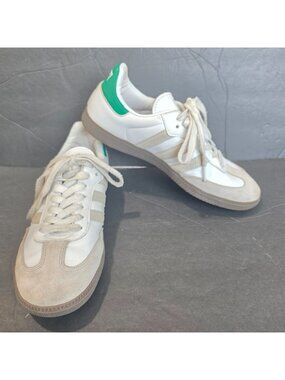 Men's Size 8 - Kith Adidas Samba Classics White Fairway Green Gum Sole Sneakers